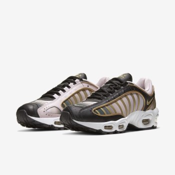 Nike Air Max Tailwind IV LX - Női Utcai Cipő - Fekete/Rózsaszín/Khaki Szürke/Metal Arany